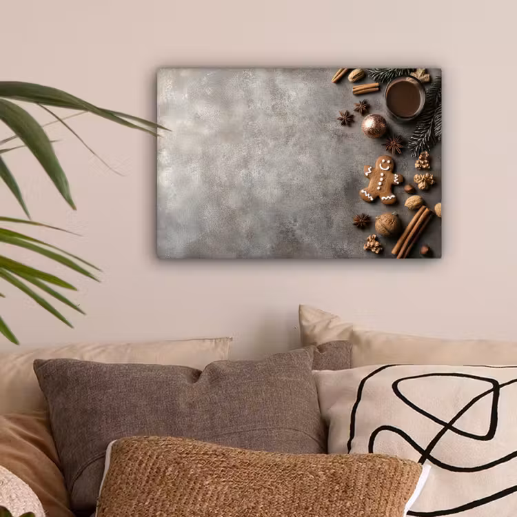 Winter - Kerst - Warm - Eten canvas 2cm klein -sfeer1