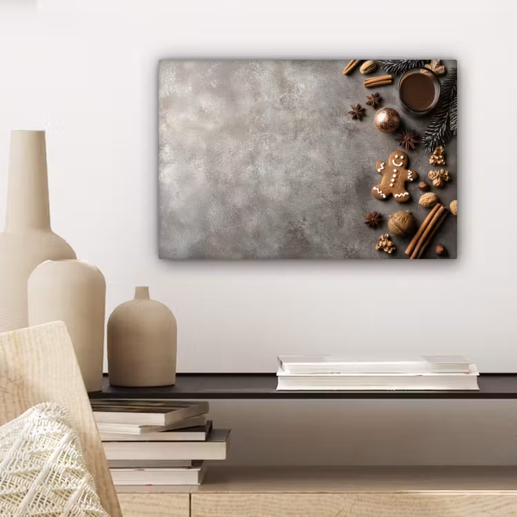 Winter - Kerst - Warm - Eten canvas 2cm klein -sfeer6
