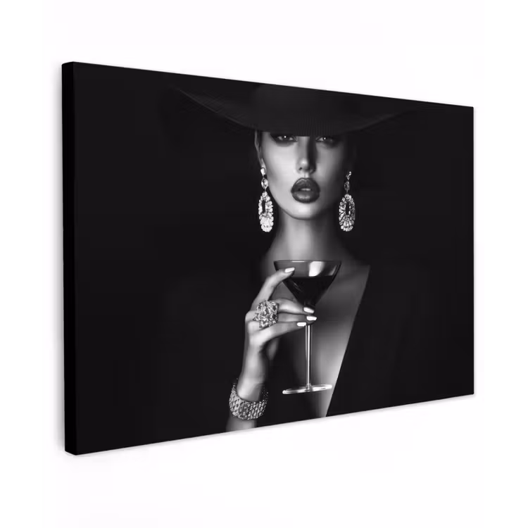 Vrouw - Cocktail - Chic canvas 2cm klein -z3d