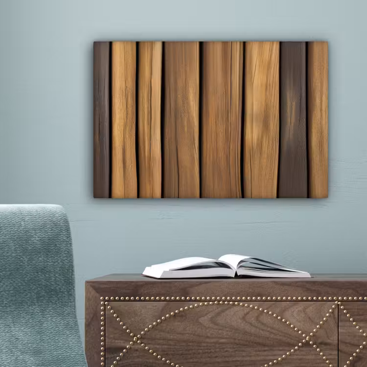 Hout - Planken - Natuurtinten canvas 2cm klein -sfeer4