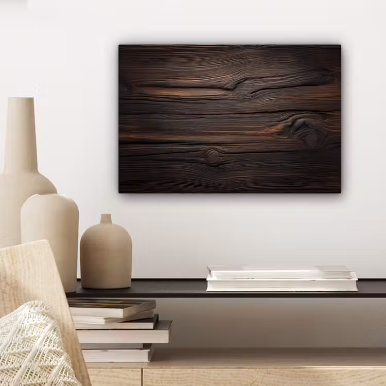 Hout - Grillige nerven canvas 2cm klein -sfeer6