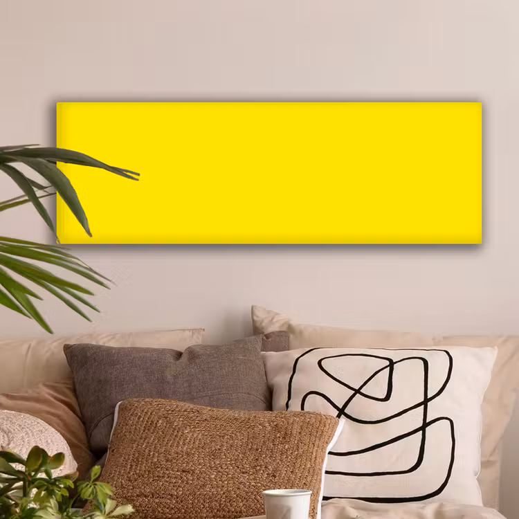 Geel - Citroen - Neon - Kleuren canvas 2cm klein 828 -sfeer1