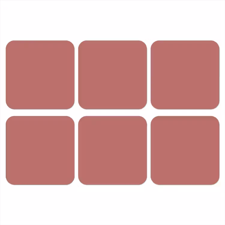Ancient - Rose - Roze onderzetter kurk middel 366 -3d