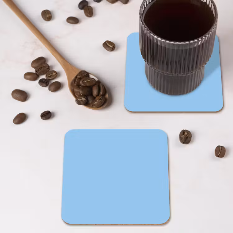 Baby - Blue - Blauw onderzetter kurk middel 366 -sfeer2