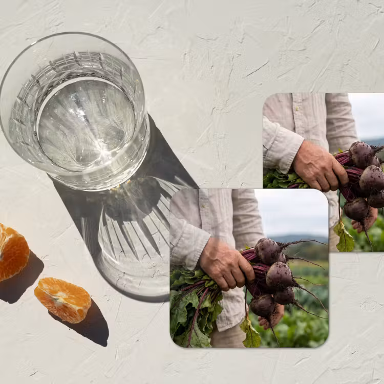 Bieten - Vers - Moestuin onderzetter kurk middel -sfeer4