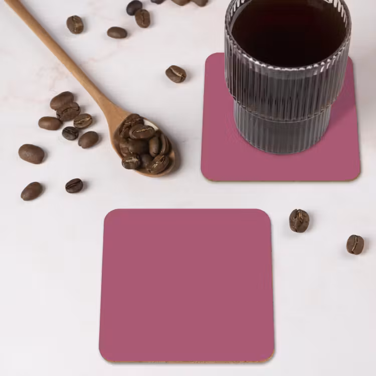 Berry - Roze -Pink onderzetter kurk middel 366 -sfeer2