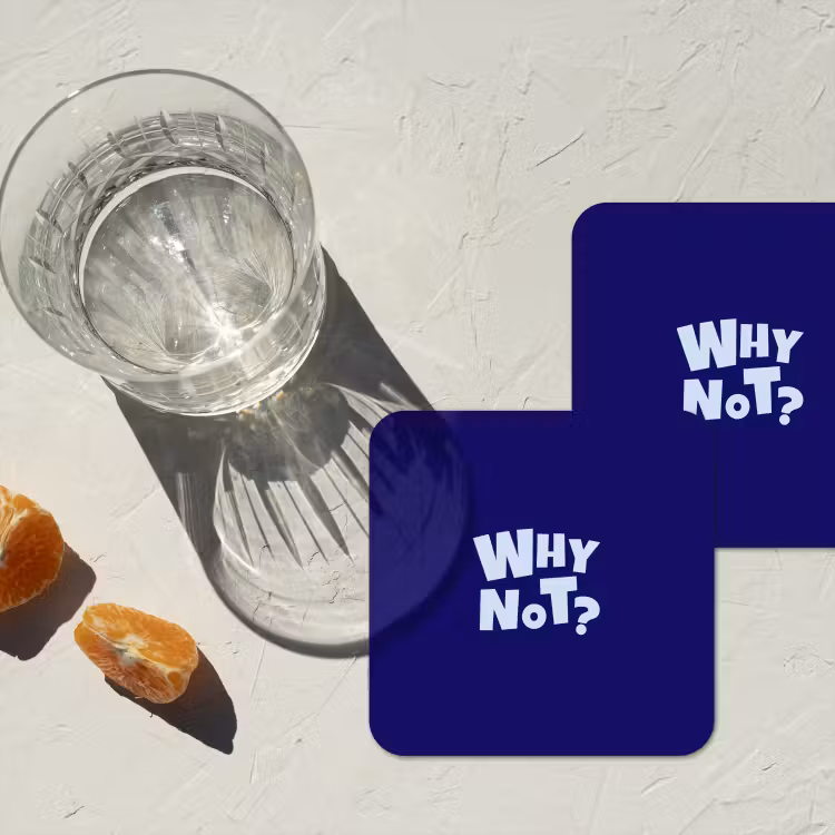 Blauw - Why not - Minimalistisch onderzetter kurk middel -sfeer4