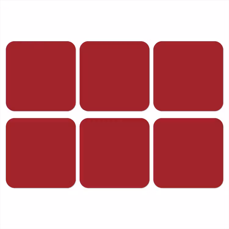 Burgundy - Wine - Rood onderzetter kurk middel 366 -3d