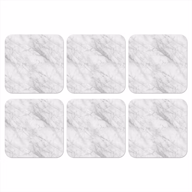 Klassiek - Marmer - Grijs onderzetter kurk middel 366 -3d