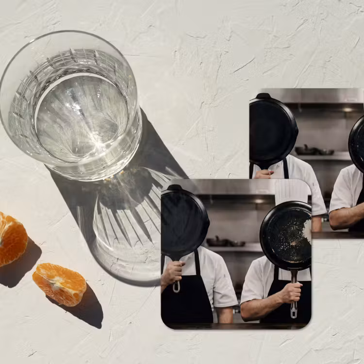 Koks - Koekenpannen - Keuken onderzetter kurk middel -sfeer4