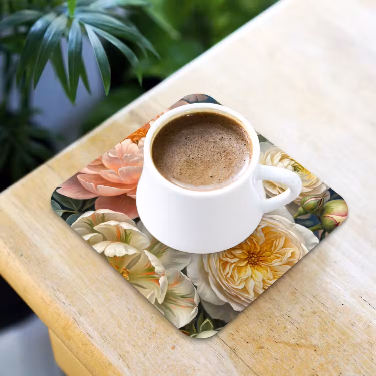 Bloemen - Boeket - Natuur - Klassiek - Kleurrijk onderzetter kurk middel -sfeer5