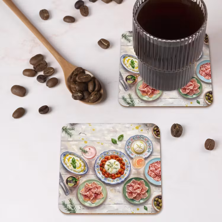 Eten - Tafel - Divers - Modern onderzetter kurk middel -sfeer2