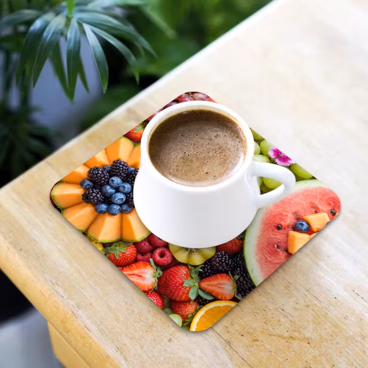Fruit - Vers - Variatie - Eten - Kleurrijk onderzetter kurk middel -sfeer5
