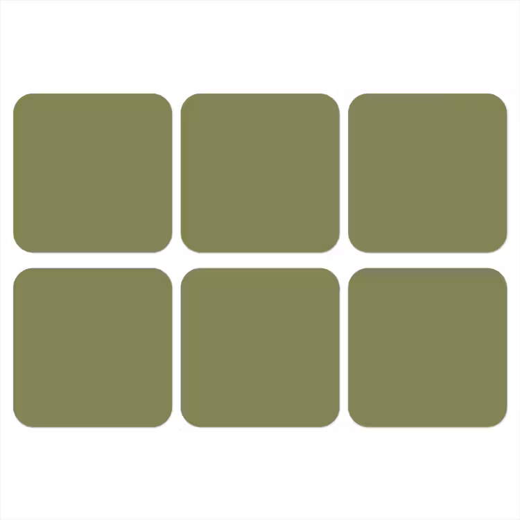 Herbal - Matcha - Groen onderzetter kurk middel 366 -3d