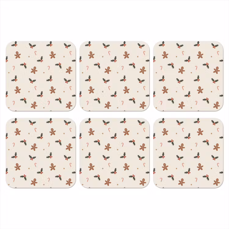 Illustratie - Figuren - Beige onderzetter kurk middel 366 -3d