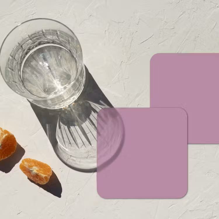 Lilac - Paars - Mauve onderzetter kurk middel 366 -sfeer4