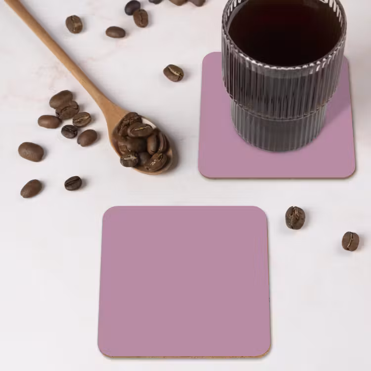 Lilac - Paars - Mauve onderzetter kurk middel 366 -sfeer2