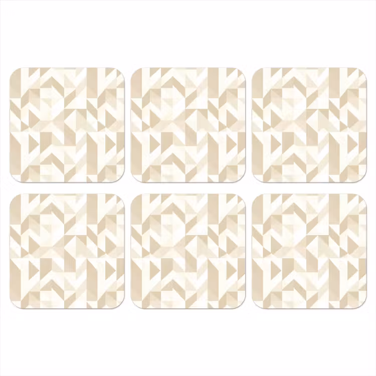 Modern - Abstract - Beige onderzetter kurk middel 366 -3d