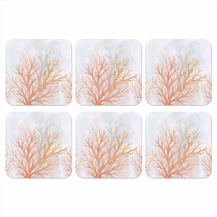 Natuur - Abstract - Aquarel - Organisch - Warm onderzetter kurk middel -3d