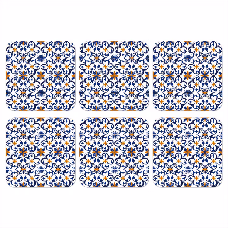Patroon - Modern - Kleurrijk onderzetter kurk middel 366 -3d