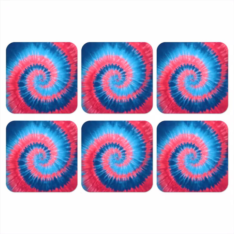 Spiraal - Roze - Draaiend onderzetter kurk middel -3d
