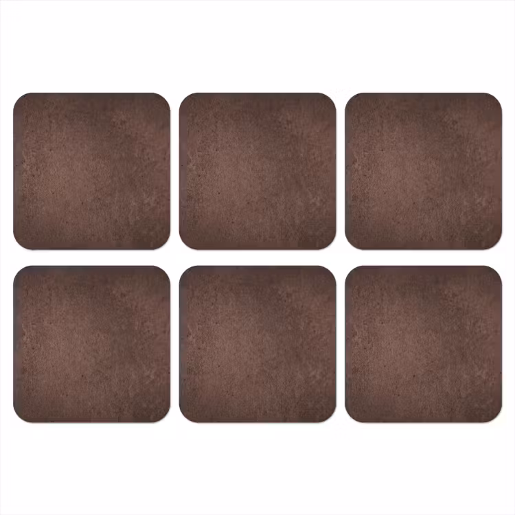 Textuur - Beton - Abstract - Donker - Bruin onderzetter kurk middel -3d