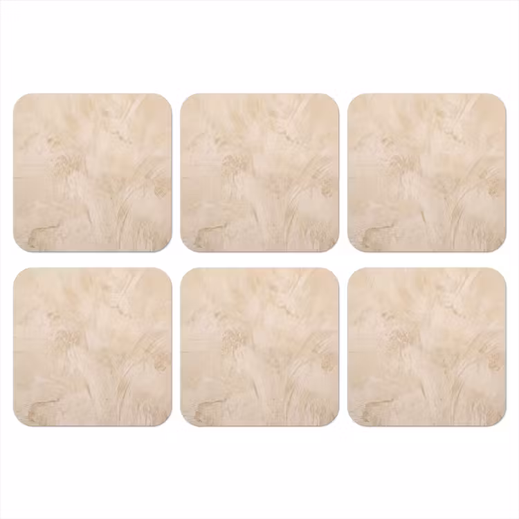 Textuur - Patroon - Abstract - Modern - Beige onderzetter kurk middel -3d