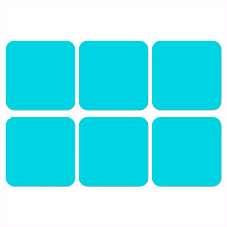 Vivid - Aquamarine - Turkoois onderzetter kurk middel 366 -3d