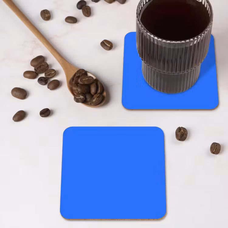 Vivid - Cobalt - Blauw onderzetter kurk middel 366 -sfeer2