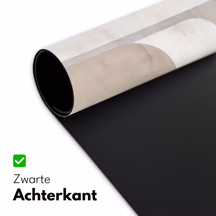 Abstracte bogen - Modern - Beige Muismat XXL klein -sfeer2