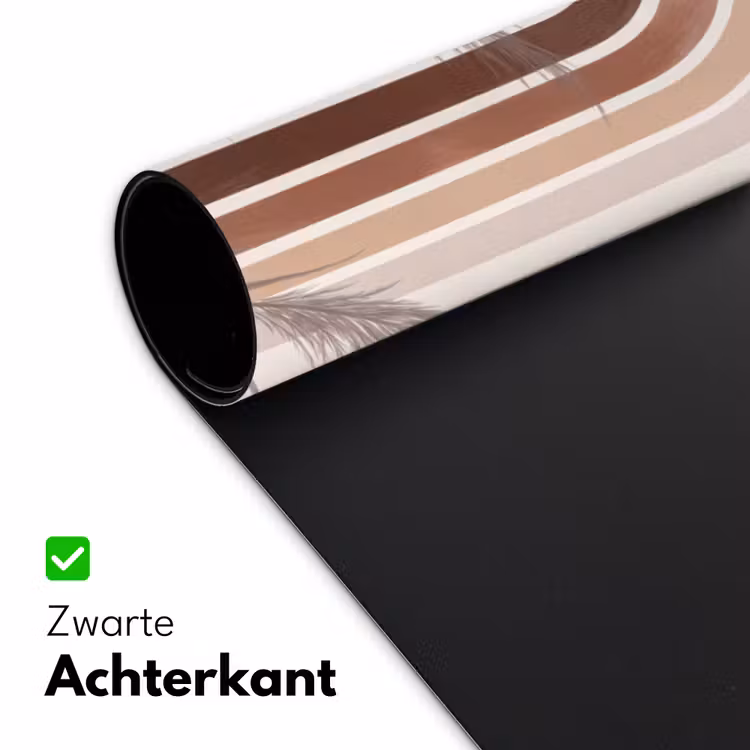 Abstract - Bogen - Plant - Boho - Beige Muismat XXL klein -sfeer2