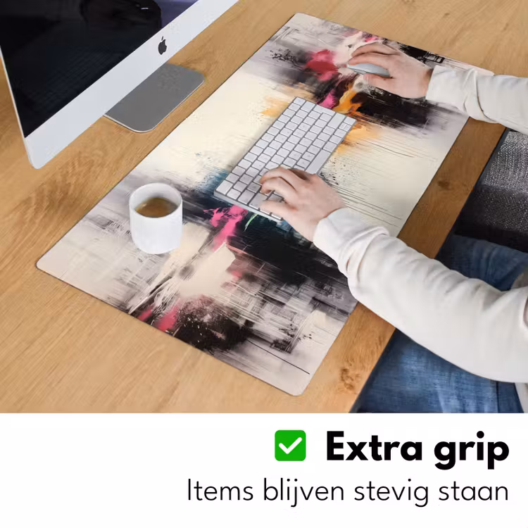 Abstract - Kleurexplosie - Landschap Muismat XXL klein -sfeer3