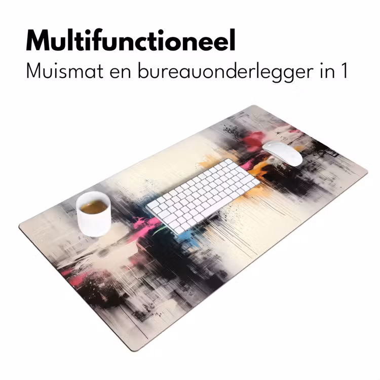 Abstract - Kleurexplosie - Landschap Muismat XXL klein -sfeer4
