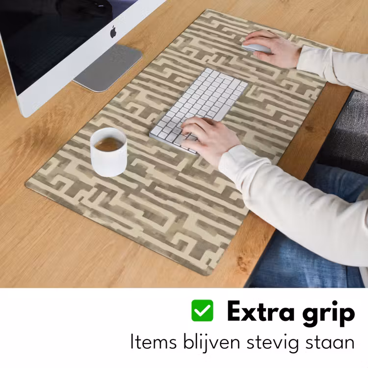 Abstract - Geometrisch - Groen Muismat XXL klein 681 -sfeer3