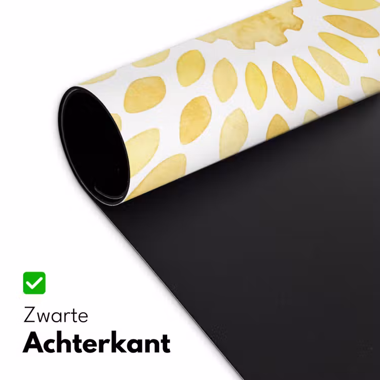 Abstract - Geometrisch - Stralend - Geel Muismat XXL klein -sfeer2