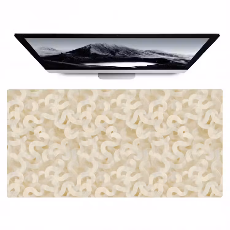 Abstract - Lijnen - Beige Muismat XXL klein 681 -zzz3d