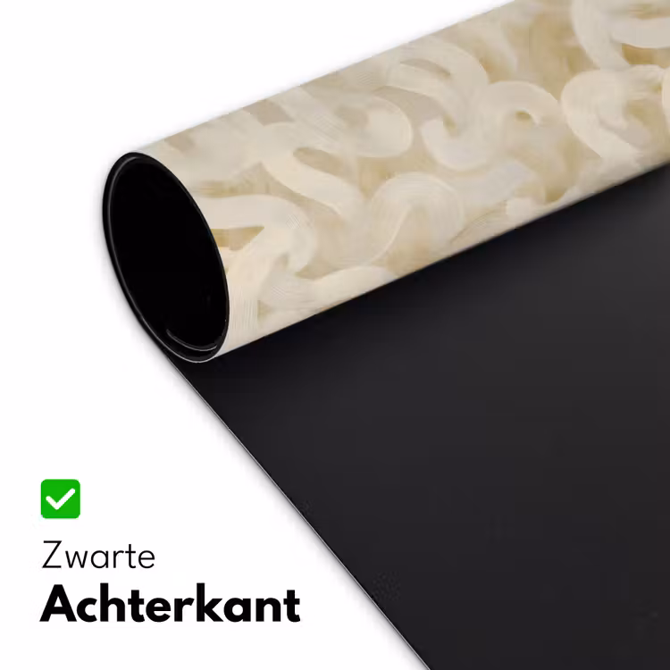 Abstract - Lijnen - Beige Muismat XXL klein 681 -sfeer2
