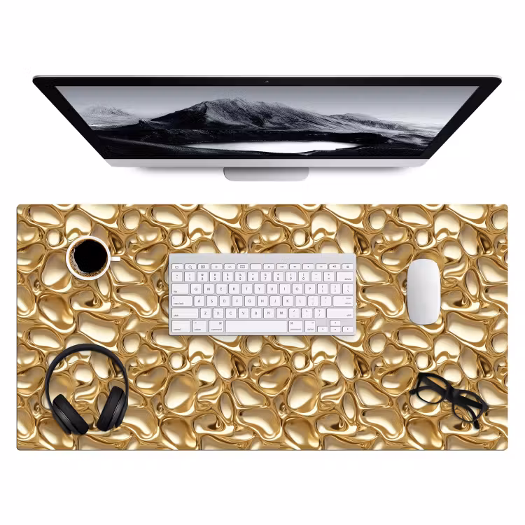 Abstract - Modern - Goud Muismat XXL klein 681 -3d