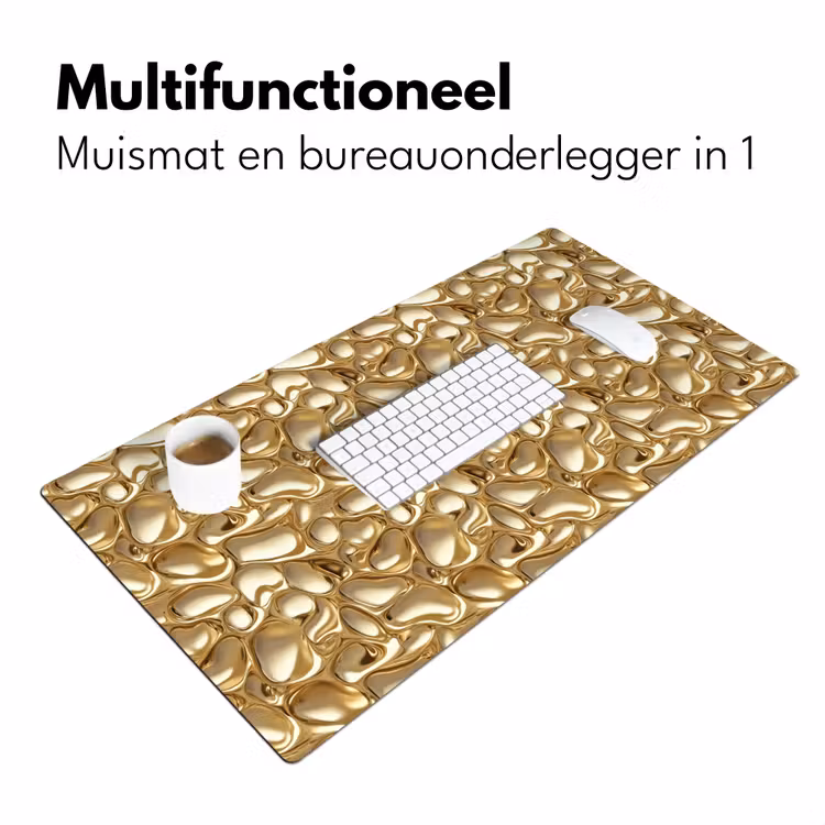 Abstract - Modern - Goud Muismat XXL klein 681 -sfeer4