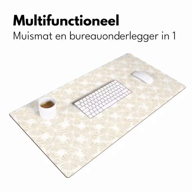 Abstract - Motief - Beige Muismat XXL klein 681 -sfeer4
