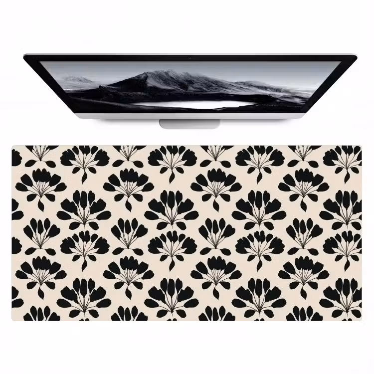 Abstract - Patroon - Zwart Muismat XXL klein 681 -zzz3d