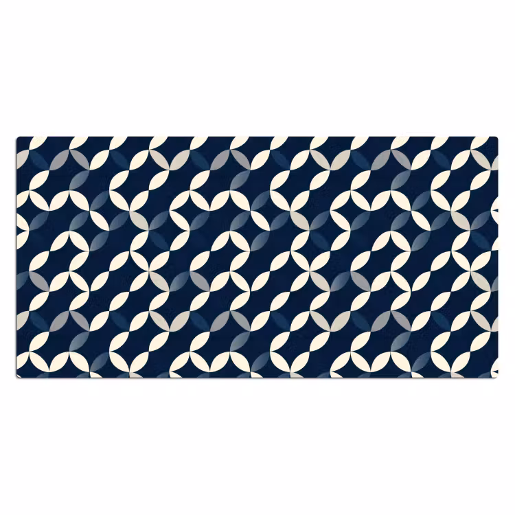 Abstract - Patroon - Blauw Muismat XXL klein 681 -3d_leeg