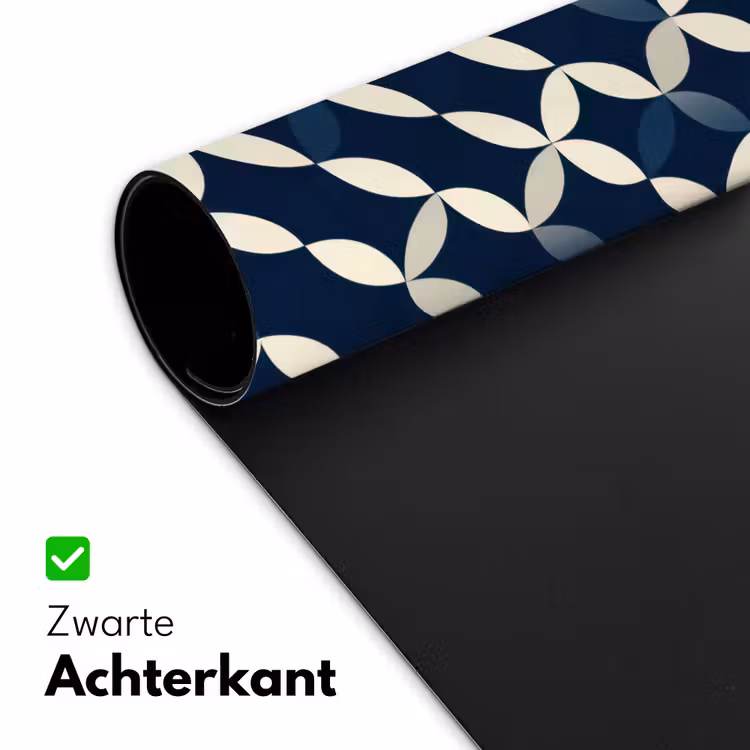 Abstract - Patroon - Blauw Muismat XXL klein 681 -sfeer2