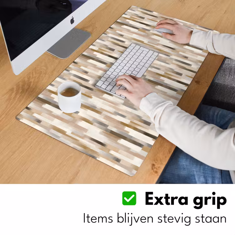 Abstract - Patroon - Kwaststreken Muismat XXL klein 681 -sfeer3