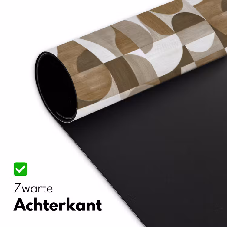 Abstract - Retro - Bruin Muismat XXL klein 681 -sfeer2