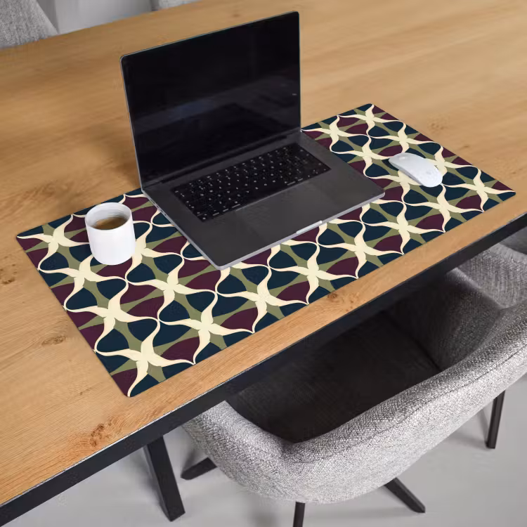 Abstract - Retro - Kleurrijk Muismat XXL klein 681 -sfeer1
