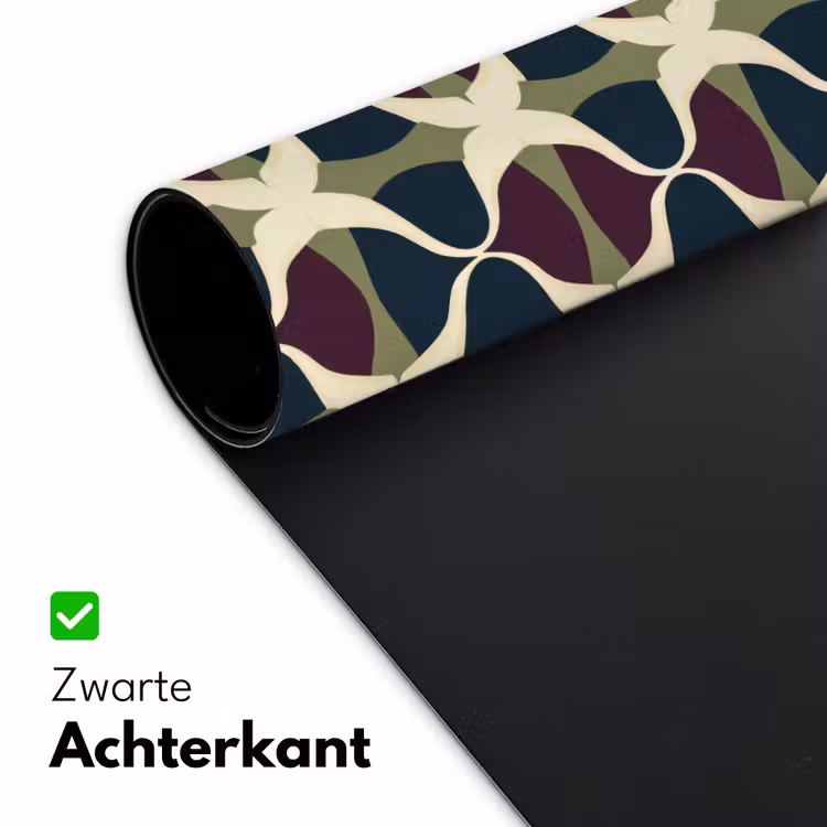 Abstract - Retro - Kleurrijk Muismat XXL klein 681 -sfeer2