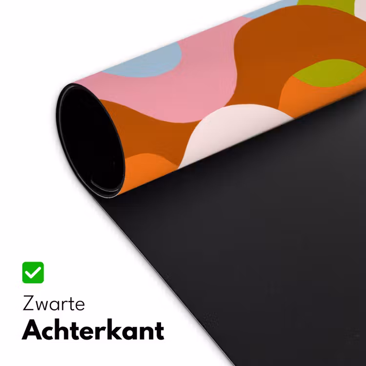 Abstract - Vormen - Roze Muismat XXL klein -sfeer2