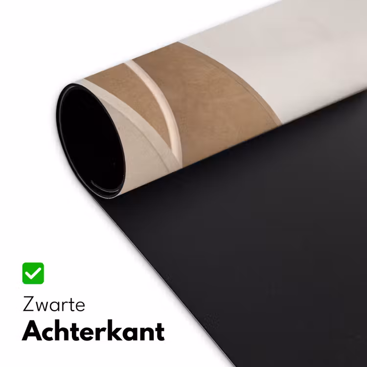 Abstract - Golven - Modern - Beige Muismat XXL klein -sfeer2