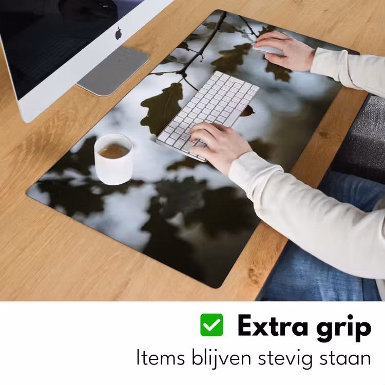 Eikel - Eikenblad - Bos - Herfst - Natuur Muismat XXL klein -sfeer3